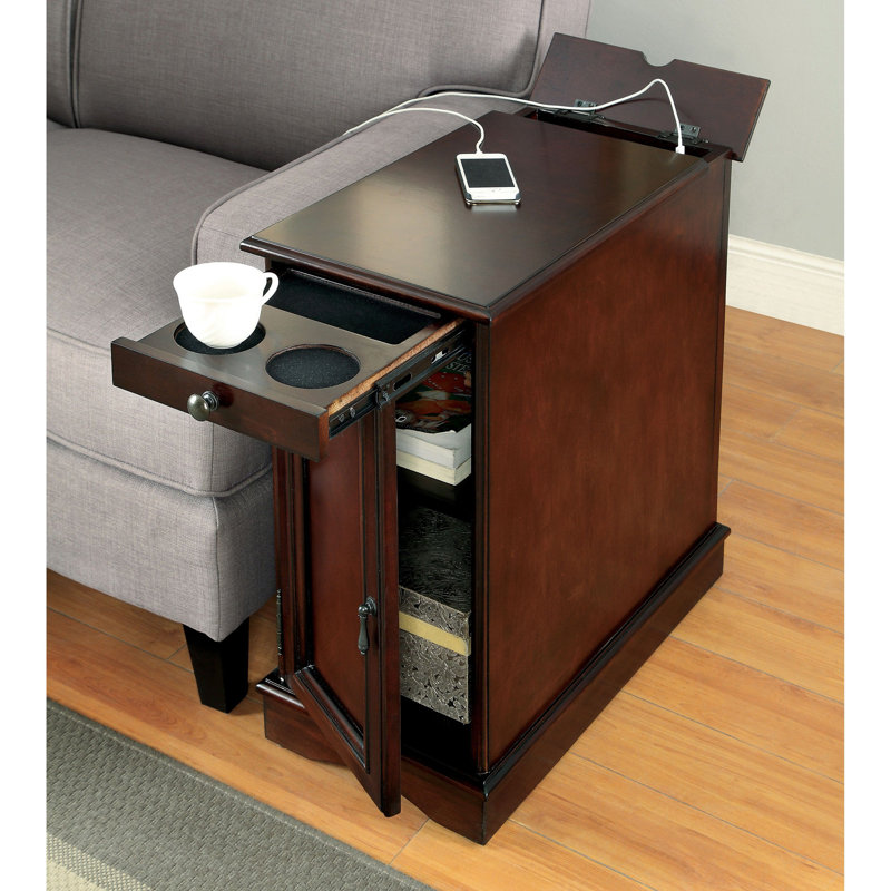 Table d'appoint / table de chevet 1Pc, Cerisier