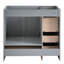 Meuble-lavabo gris