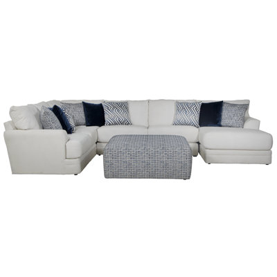 Mazekine 153" Wide Modular Corner Sectional with Ottoman
