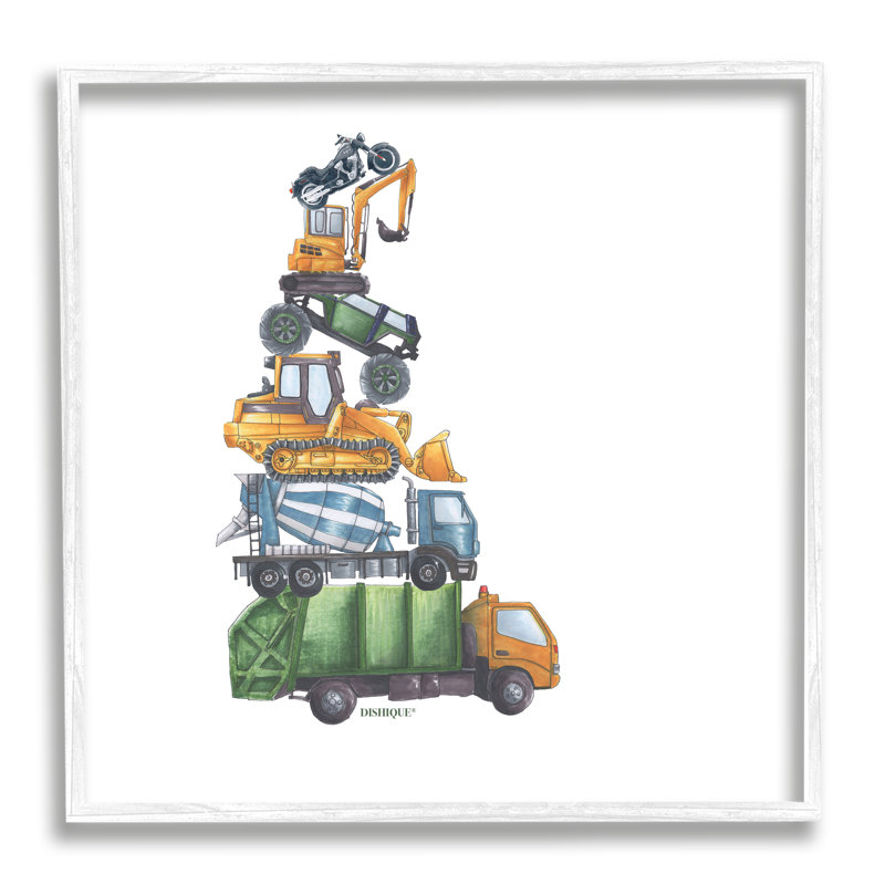 Art texturé sur bois par camion, H 24 po x l 24 po x P 1,5 po, Blanc
