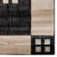 Tapis géométrique noir / crème Carina-22960324