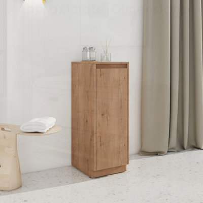 Small Freestanding Storage Cabinet with Soft Close Doors, Perfect for Organized and Stylish Home Decor.