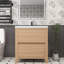 Meuble-lavabo simple 29,5 po avec plateau en acrylique Fuiloro-1195053385