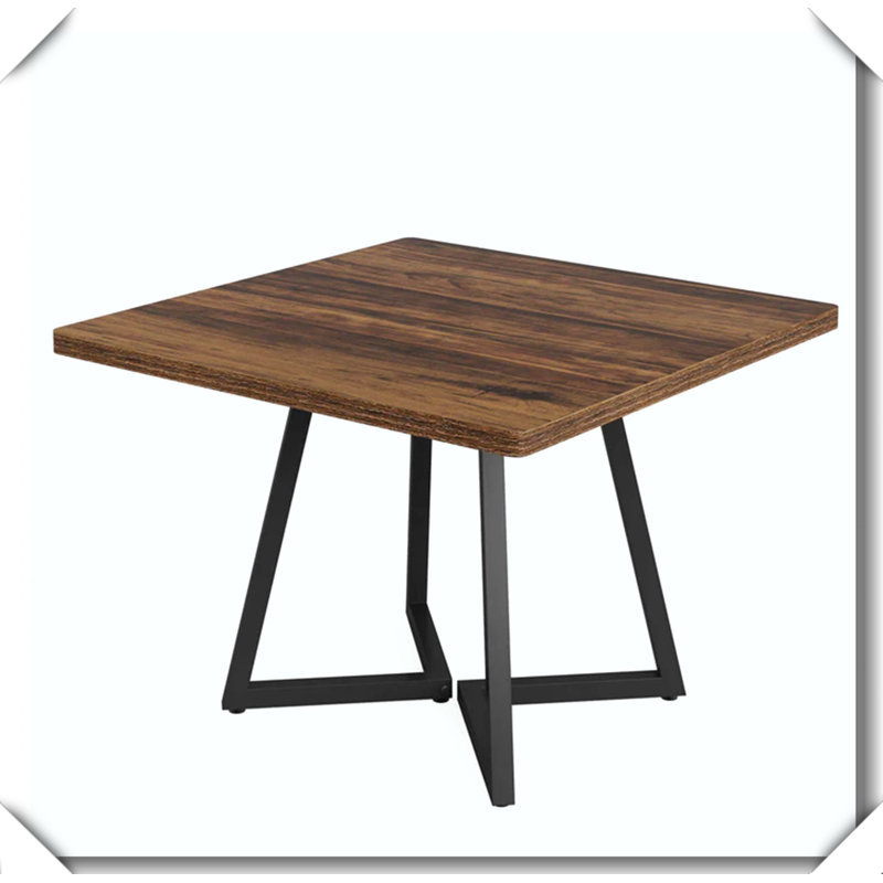 Vintage Square Wood Table Classic Design Flexible Multi-Scene Use, Brown