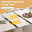 Table de salle à manger rétractable à dalle de roche pliante, table carrée extensible moderne avec base en acier inoxydable revêtue de cuir, table de cuisine à double usage pour les petits appartements