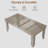 Modern 71 Inch Farmhouse Dining Table, Rectangular Wooden Table for 6-8, Heavy-Duty Family Kitchen Table, Easy Assembly-885188579