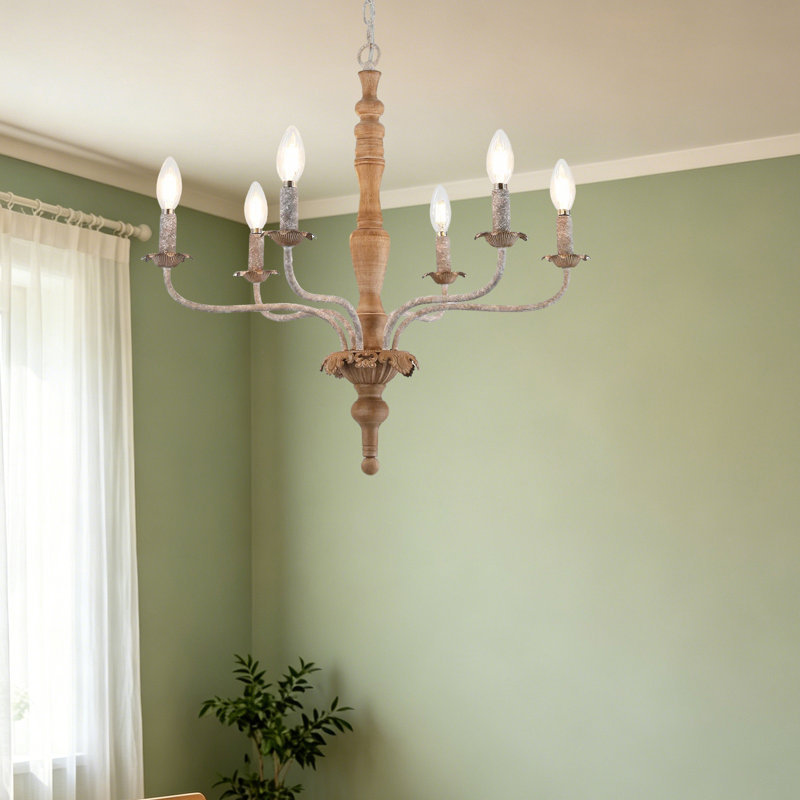 Lustre style champêtre français, Bois
