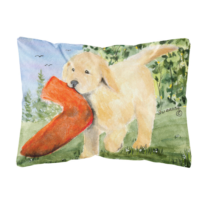 Coussin décoratif intérieur/extérieur golden retriever