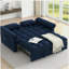 Canapé-lit avec causeuse Loveseats, dossier réglable bleu-812296172