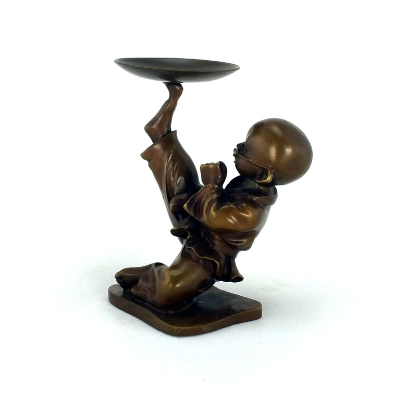 4'' H Brass Tabletop Tealight Holder