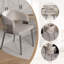 Ensemble de 2 chaises de salle à manger, chaises de cuisine en cuir PU avec pieds en métal, accoudoirs ergonomiques, coussin éponge confortable, structure robuste pour la salle à manger, coin repas