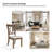 Amoz Solid Wood Cross Back Side Chair-237492419