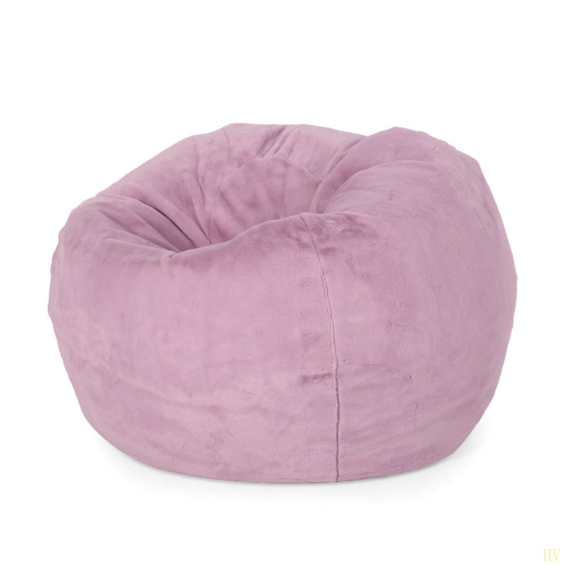Fauteuil à billes arrondi 3 pieds Kavel, lavande