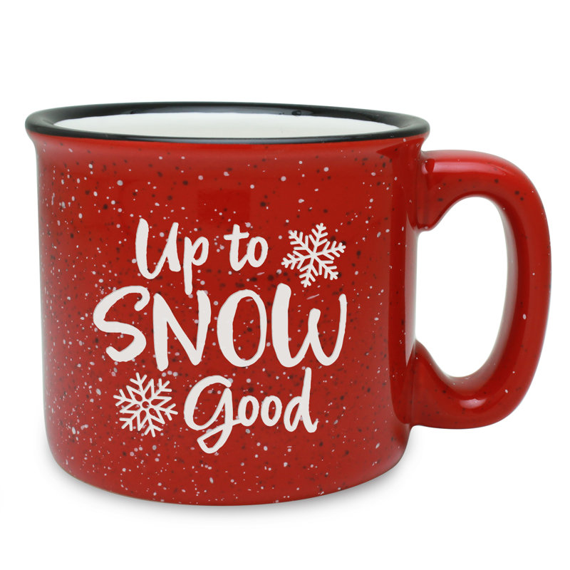 Grande tasse de camping en céramique Up To Snow Good