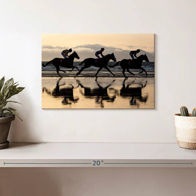 Sirci, course de chevaux en Islande, H 8 po x l 12 po