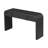 Modern Console Table with 2 Storage Drawers, Fluted Entryway Table with Rounded Silhouette for Hallway Living Room and Entryway (Black)