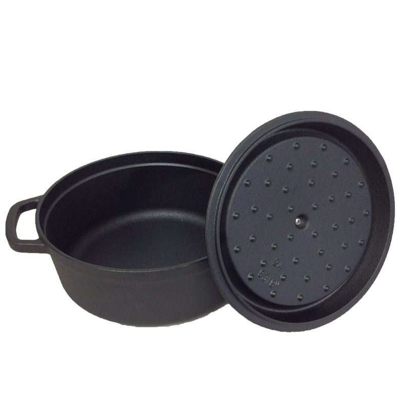 Cuisiland 4.5 Quarts Cast Iron Round Dutch Oven