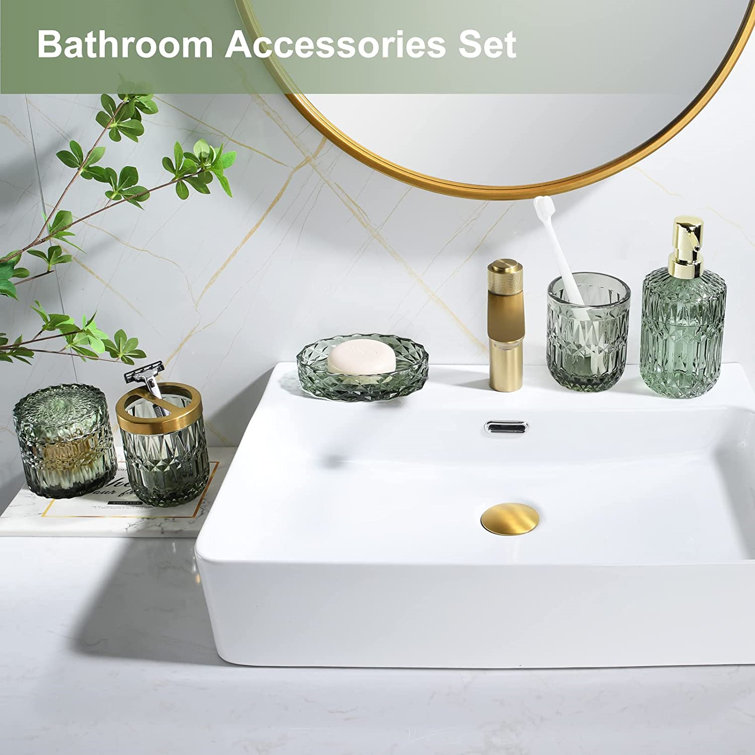 Jasun 5 Piece Bathroom Accessory Set Rosdorf Park