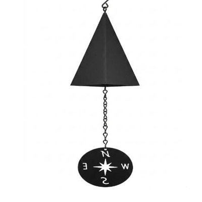 Vintage   Iron Wind Chime Nautical  Black Metal Wind  European  Hanging Ornament For  Yard Patio Garden  Home Wall Decor
