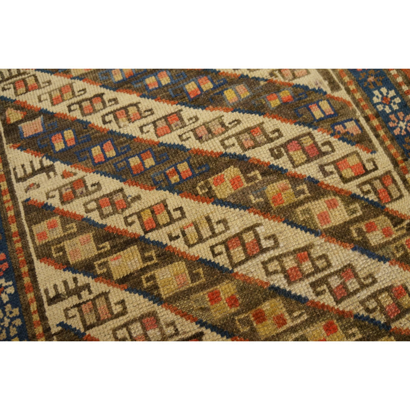 Hand Knotted Wool Geometric Area Rug