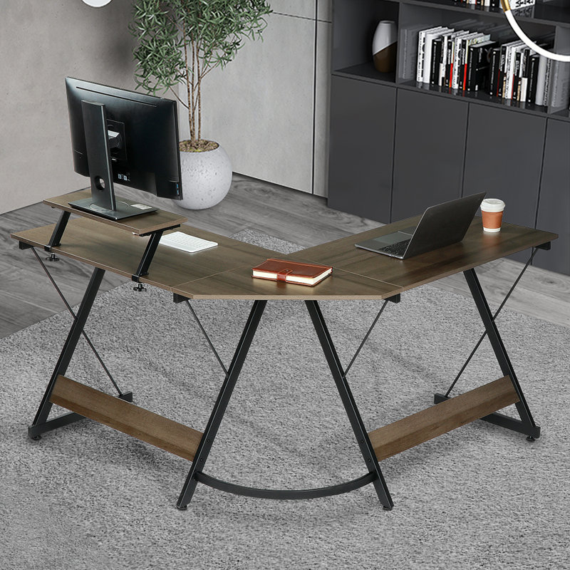 Bureau en L Joice, Brun