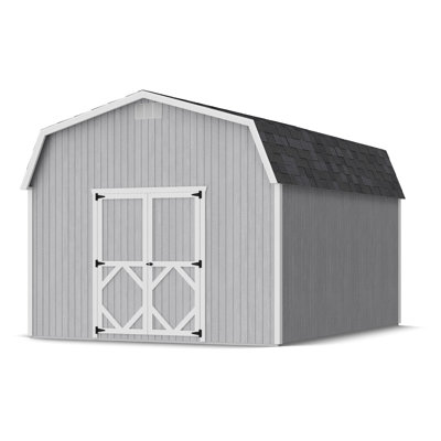 Classic Gambrel Outdoor Wood Storage Barn with 6 ft. Sidewalls