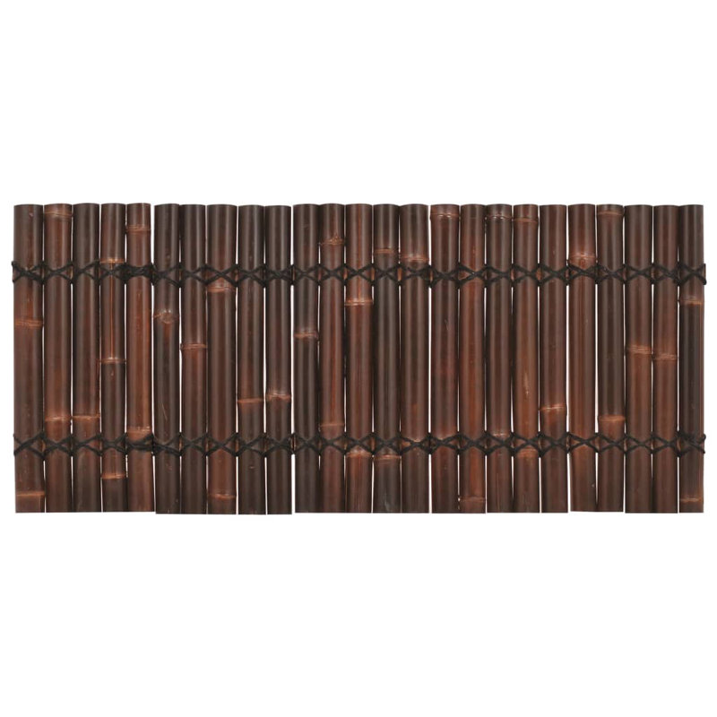 Pinank Dakota Fields Bamboo Panic Bar / Shield for Fence Panels, 75cm H x 170cm W, Dark Brown