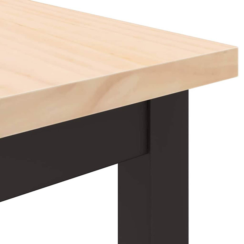 Metal Base Writing Desk, Natural