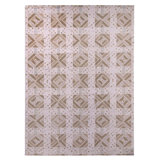 Rug & Kilim’S Scandinavian Geometric Beige Brown And White Wool Rug