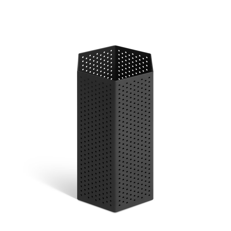 Wink Lantern, 9" H x 6" W x 5" D, Black