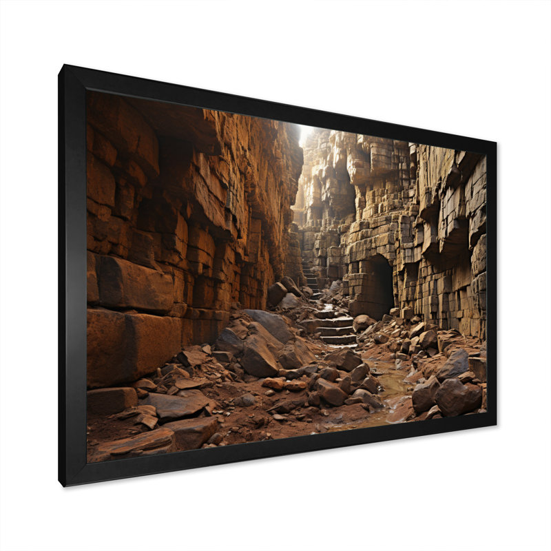 Canyon Passage - Canyon, impression d'art mural, Cadre photo blanc, H 16 po x l 32 po x P 1 po