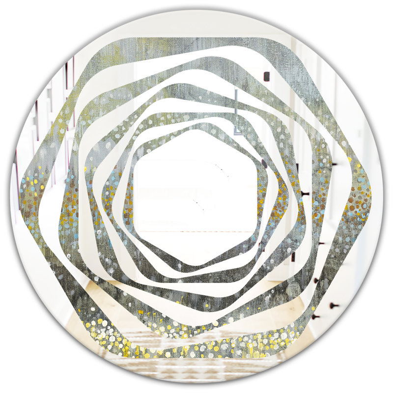 Miroir mural Whirl Rain Abstract III, H 31,5 po x l po