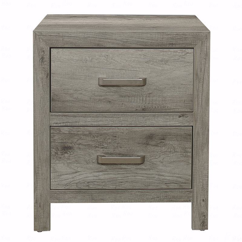 Table de chevet transitionnelle esthétique, Gris
