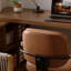 Bureau rectangulaire en bois massif brun noisette-618575709