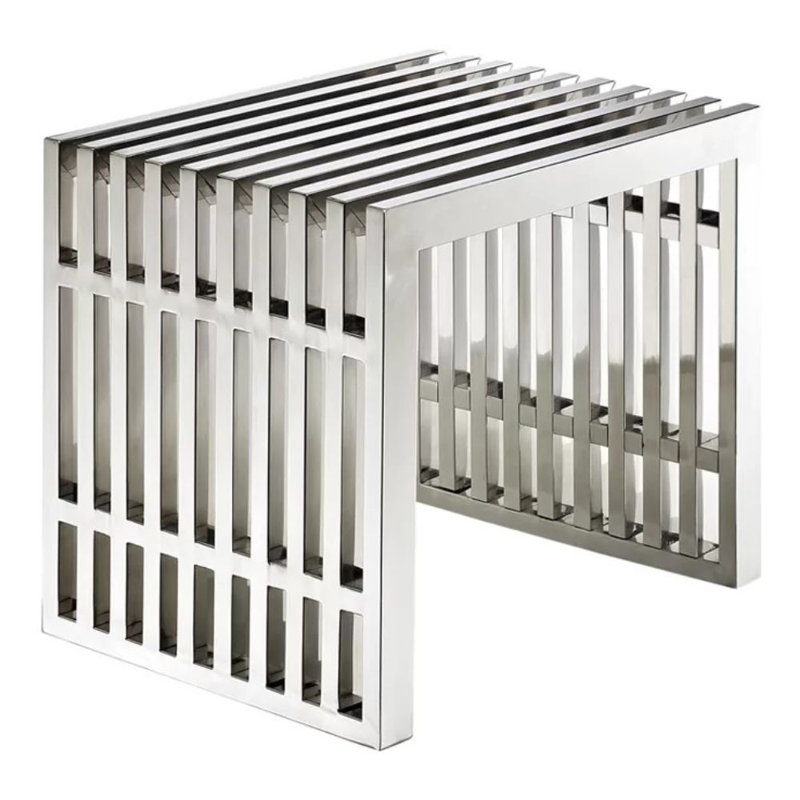 Banc, H 17 po x l 20 po x P 15 po, Brossé