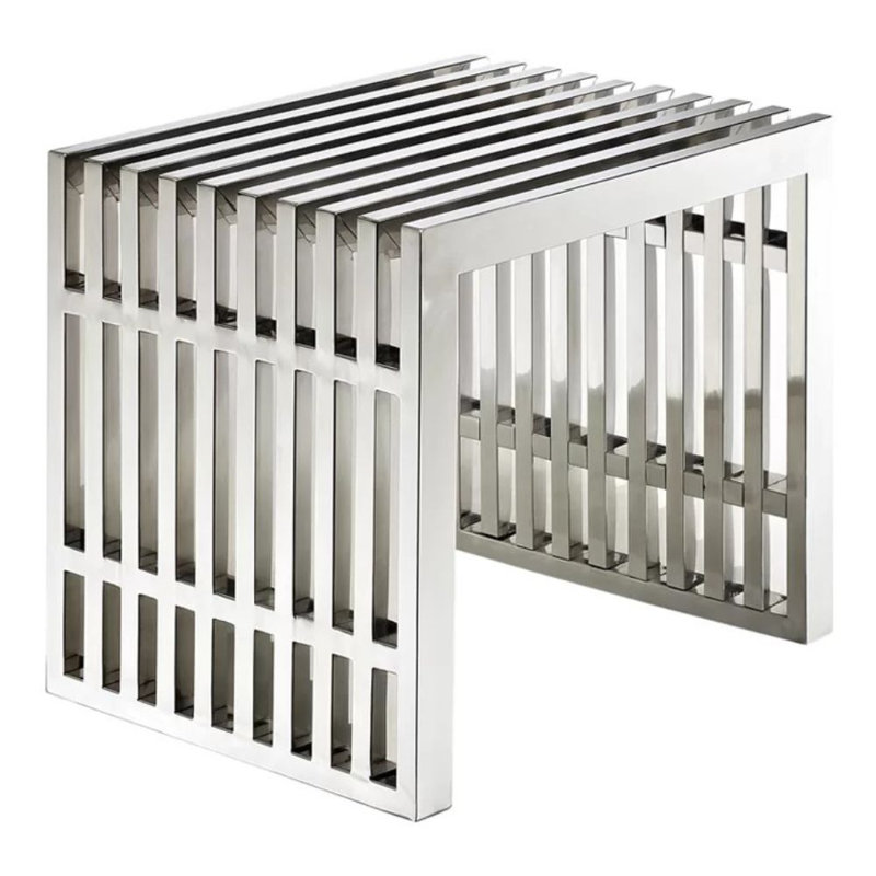 Banc, Brossé, H 17 po x l 20 po x P 15 po
