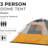 Tent for Family Camping, Hiking and Backpacking | Dome Camp Tents with Included Tent Gear Loft for Outdoor Accessories