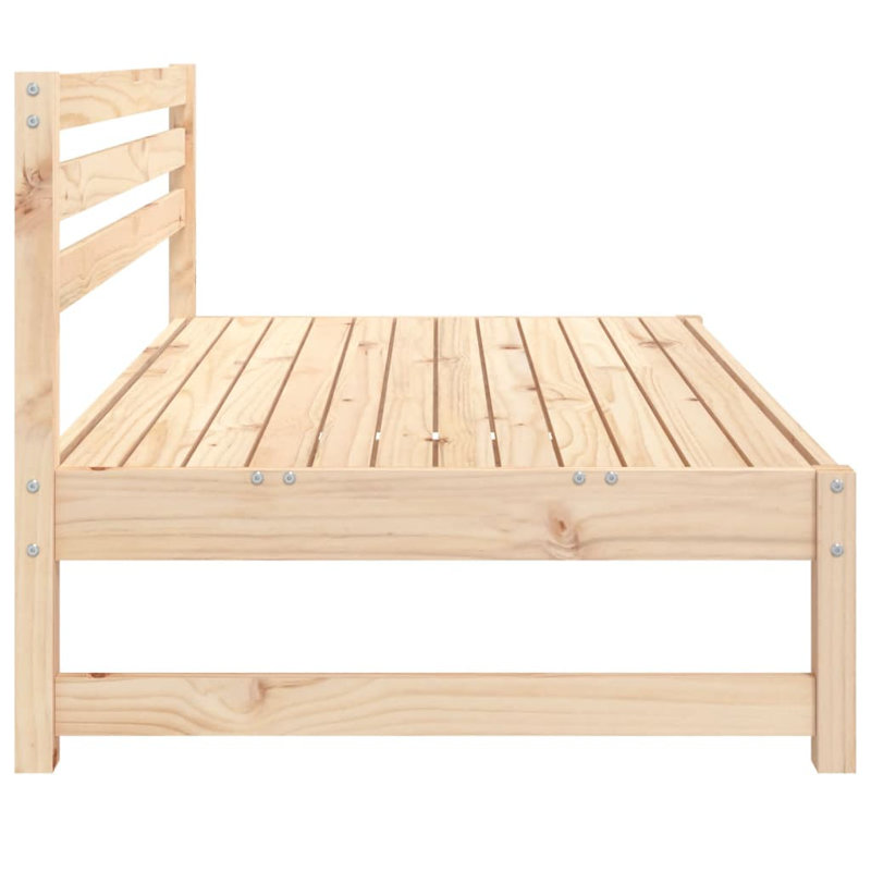 Ophelia & Co. Patio Middle Sofas 2 Pcs 47.2"X31.5" Solid Wood Pine (Set of 2)