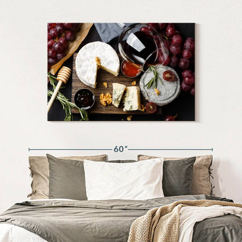Yarlin Cheese And Wine, 32" H x 48" W