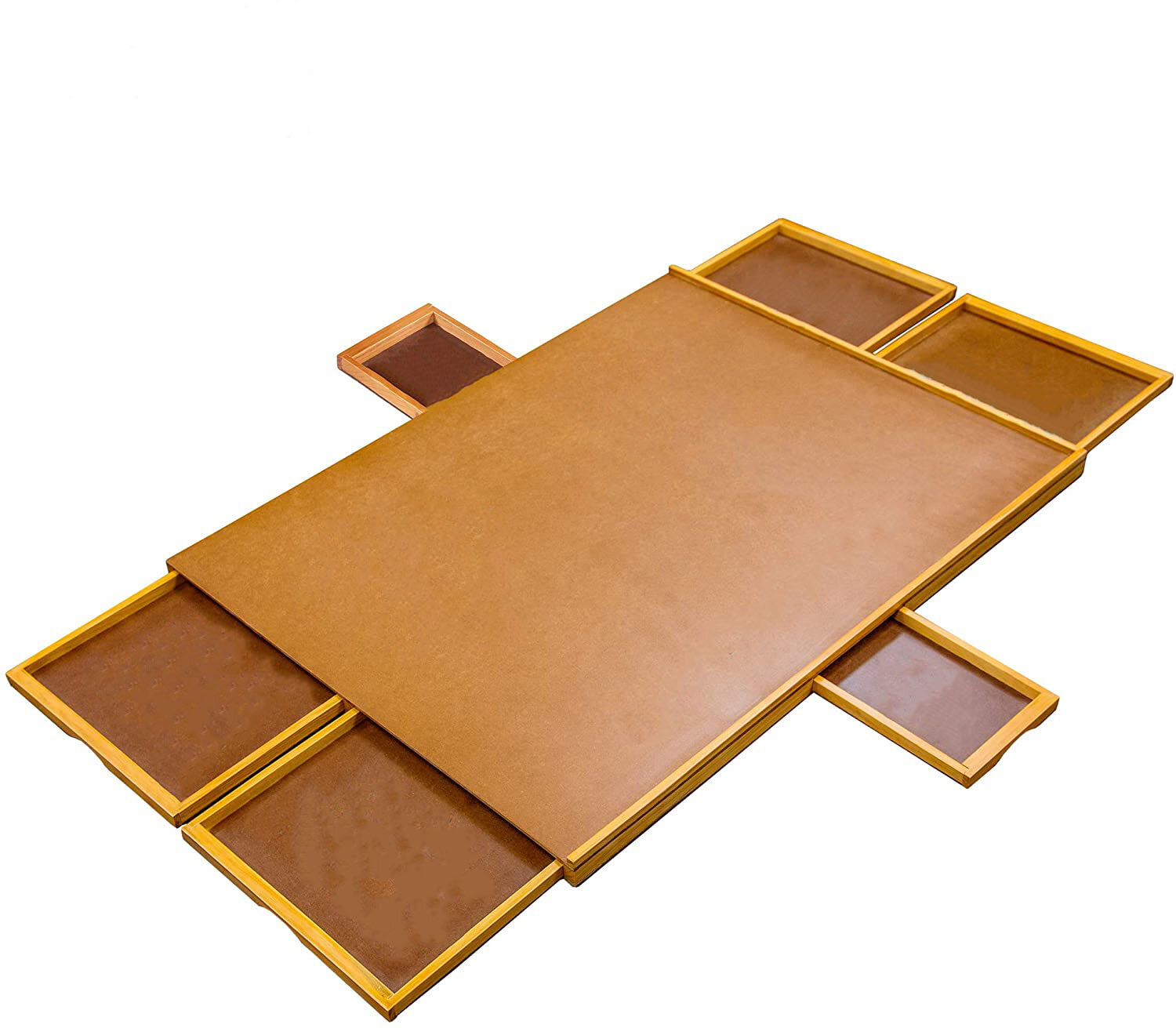 Jumbl Premium 1500 Piece Puzzle Board Rack 27? x 35? Wooden Jigsaw Puzzle Table with Felt Surface - Jumbl - JUMPUZRK27FCW