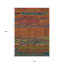 Tapis extérieur lavable abstrait en terre cuite 10 pi x 14 pi