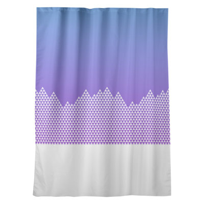 Panneau de rideau simple occultant et isolant avec passe-tringle mountain window Avicia
