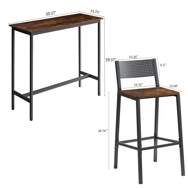 Ensemble de bar 39,37 po Antaja