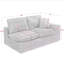 Canapé modulaire en forme de L de 107 po avec deux repose-pieds amovibles en forme de L pour le salon, canapé confortable avec coussins décoratifs-1504865140