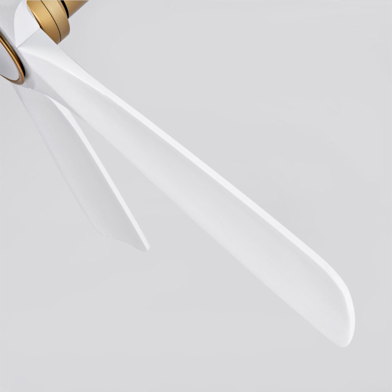 Hot sales Ventilateurs de plafond d'intérieur de 52 pouces avec lumières et télécommande, DEL à intensité variable, 5 pales en bois massif, moteur à courant continu réversible. Ventilateur de plafond avec éclairage pour chambre à coucher, salon, salle d'étude