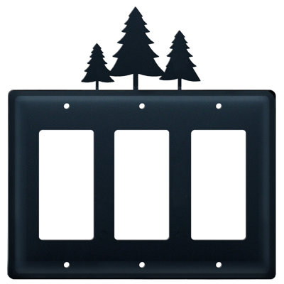 Pine Trees 3-Gang Rocker Wall Plate