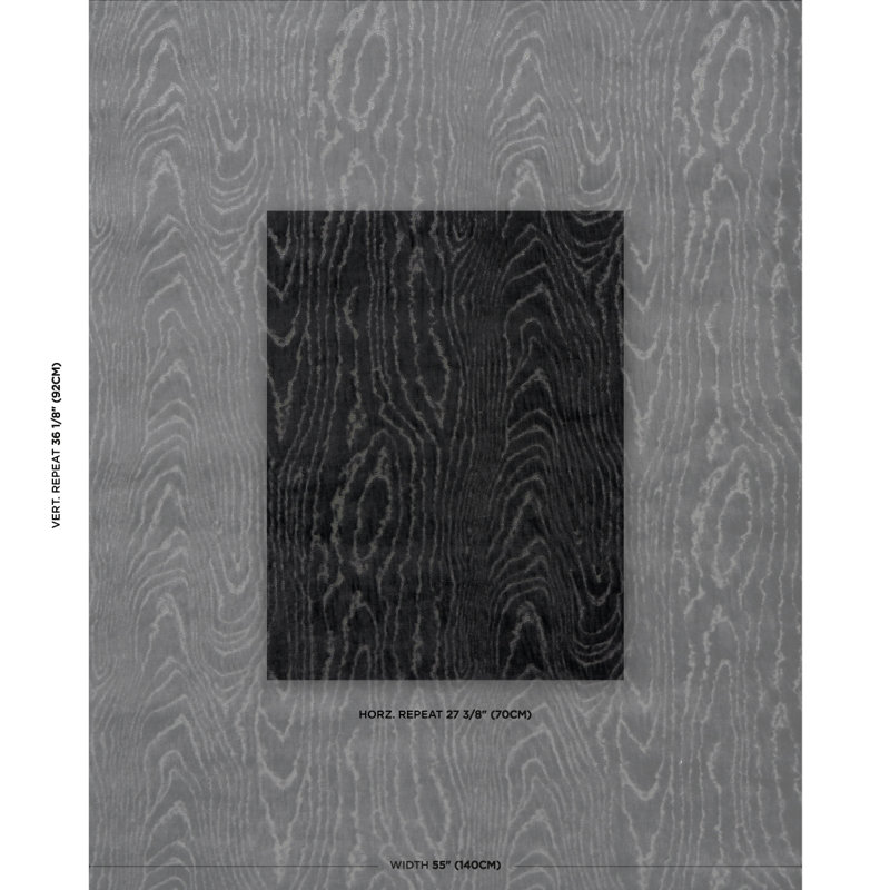 Tissu moiré Marisa, Fumée