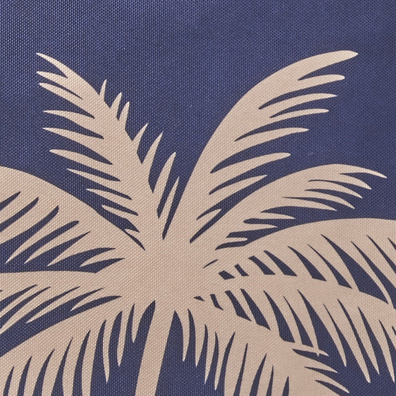 Adilen Indoor / Outdoor Floral Blue Square Pillow Cover, 55cm H x 55cm W x 1cm D