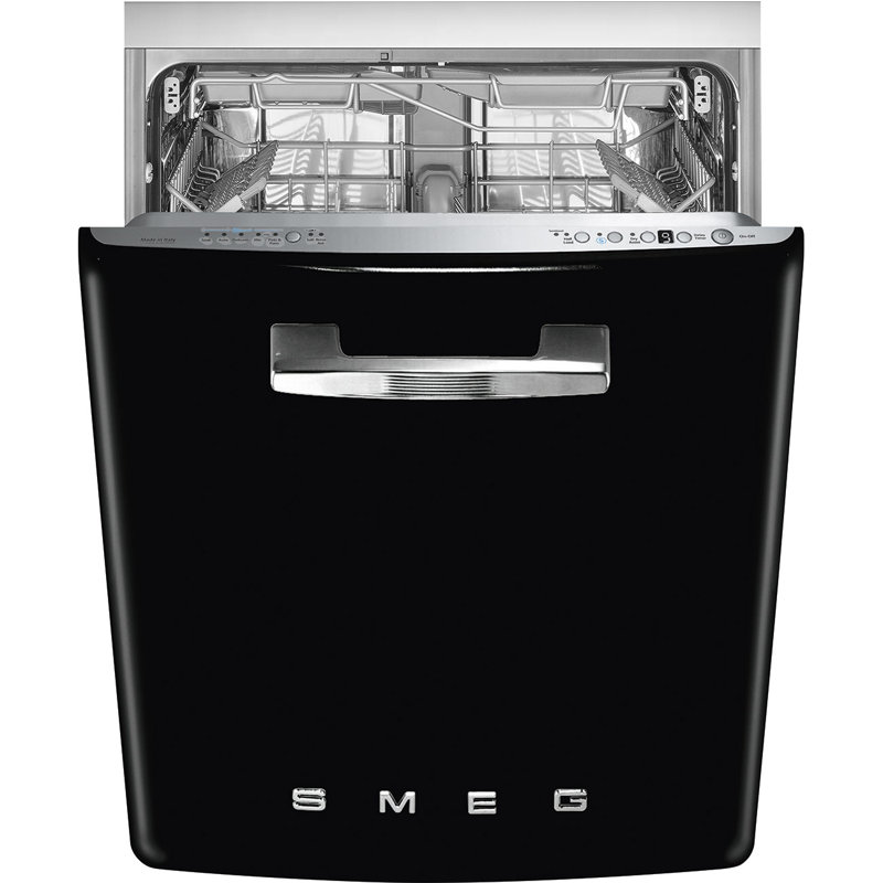24" Smeg Retro Dishwasher, Black