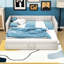 Lit de jour simple en chenille avec lit gigogne double extensible-1400265769